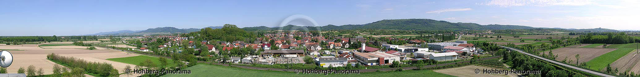 Niederschopfheim von Westen